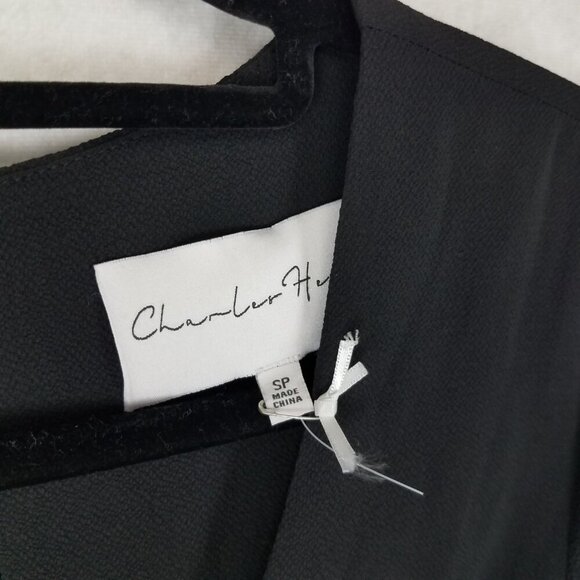 NEW Charles Henry Size SP Petite Black Pant Jumpsuit NWOT w flaw - Picture 5 of 10